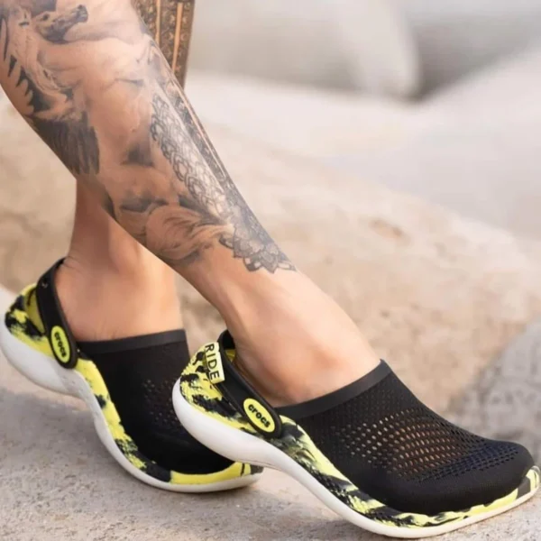 Crocs Literide 360 Yellow Black Clogs – Subzon