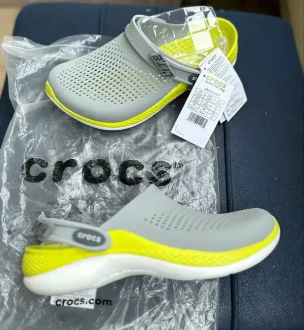 Crocs Literide 360 Yellow Grey Clogs – Subzon